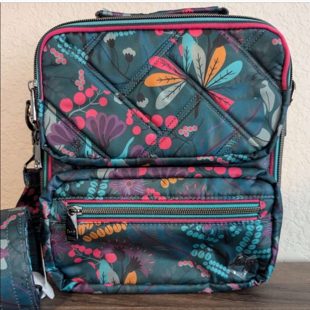 Floral Quilted Women's Bag Lug Wrangler crossbody